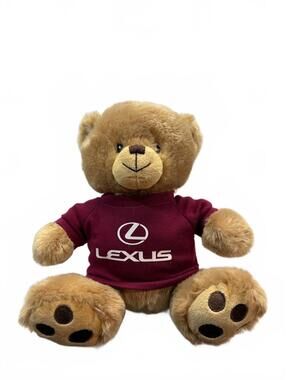 Lexus Teddy Bear Plush Steven Smith Stuffed Animals Burgundy Logo Shirt 10